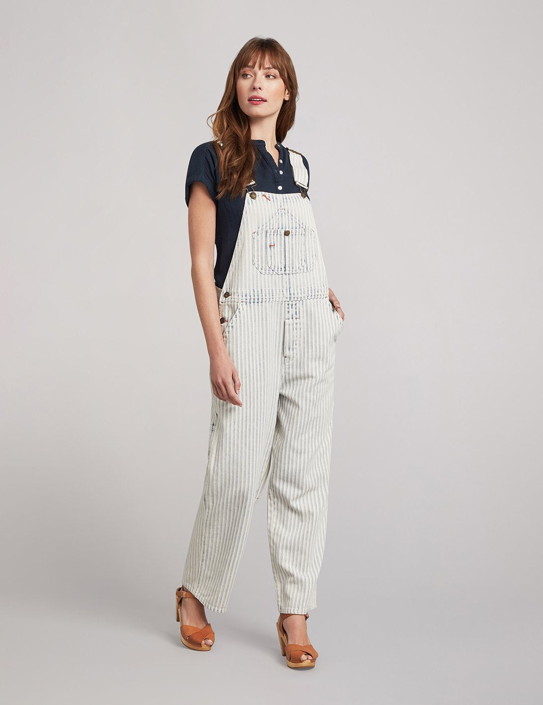 Topsail Overall - Railroad Stripe