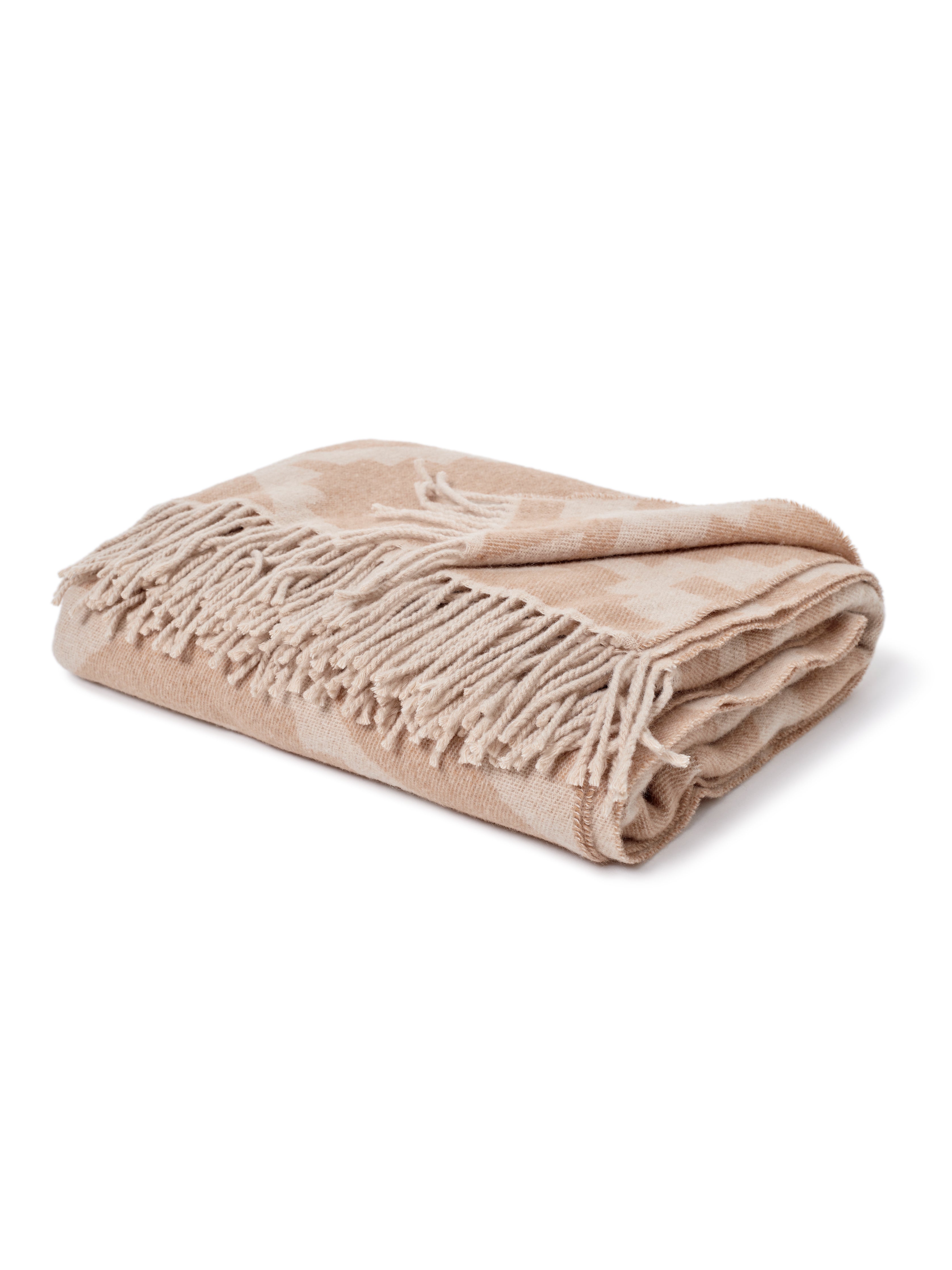 Doug Good Feather Cashmere Blanket - Desert Stars