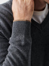 Reserve V-Neck Sweater - Ash Grey Heather