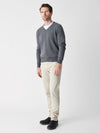 Reserve V-Neck Sweater - Ash Grey Heather