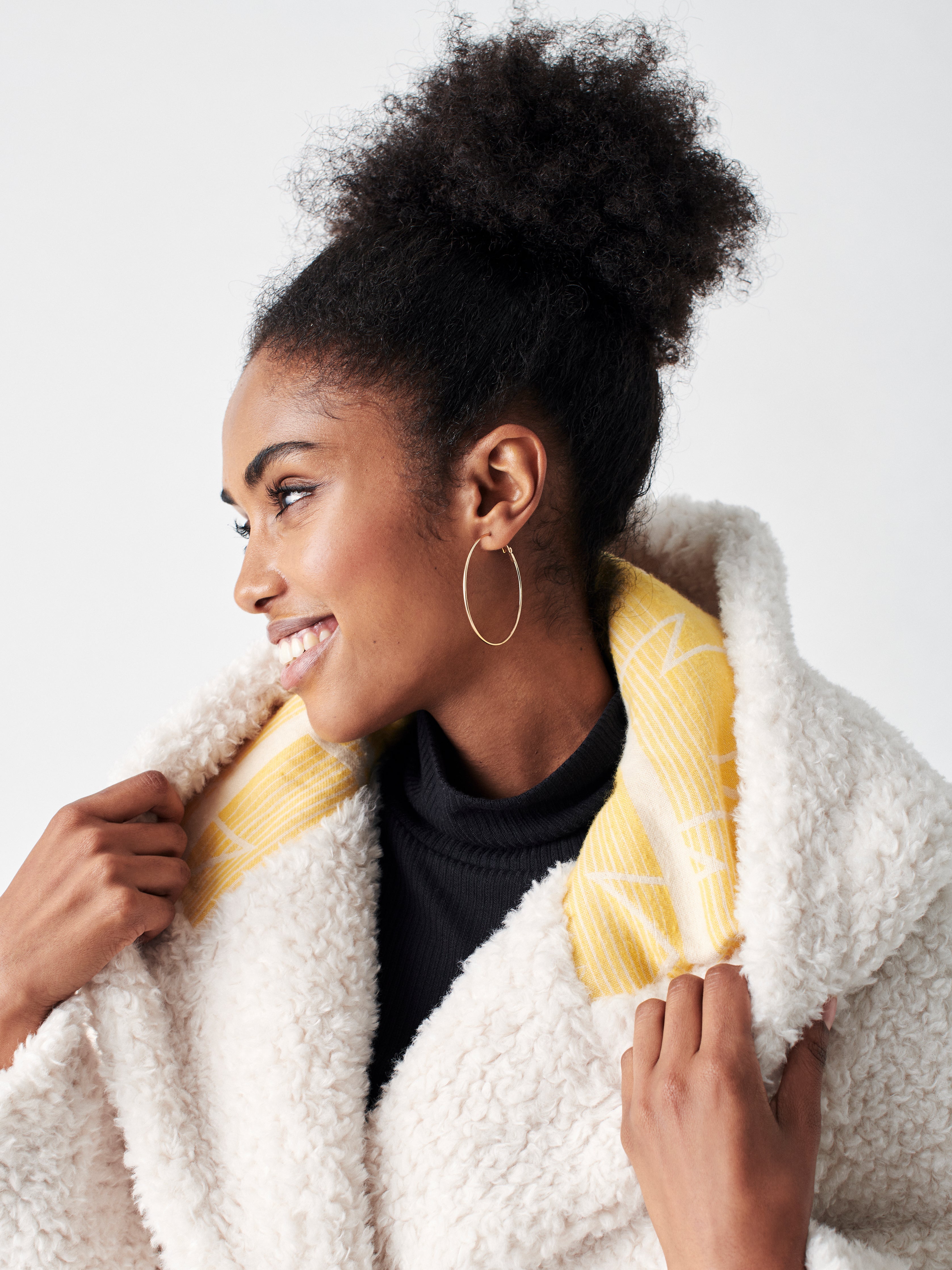 Wonderland High Pile Fleece Robe Coat - Froth