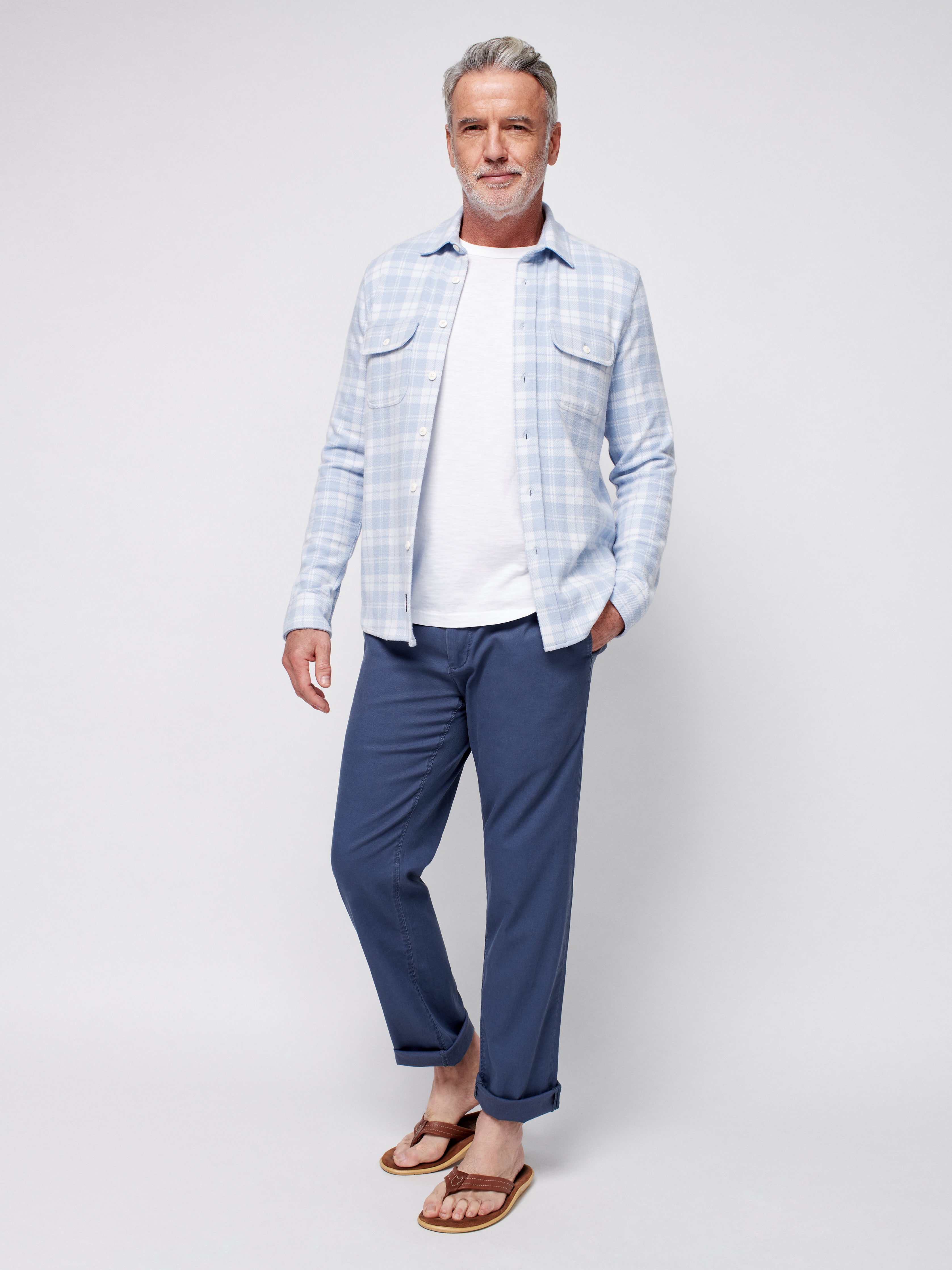 Legend™ Sweater Shirt - Steel Heather Plaid