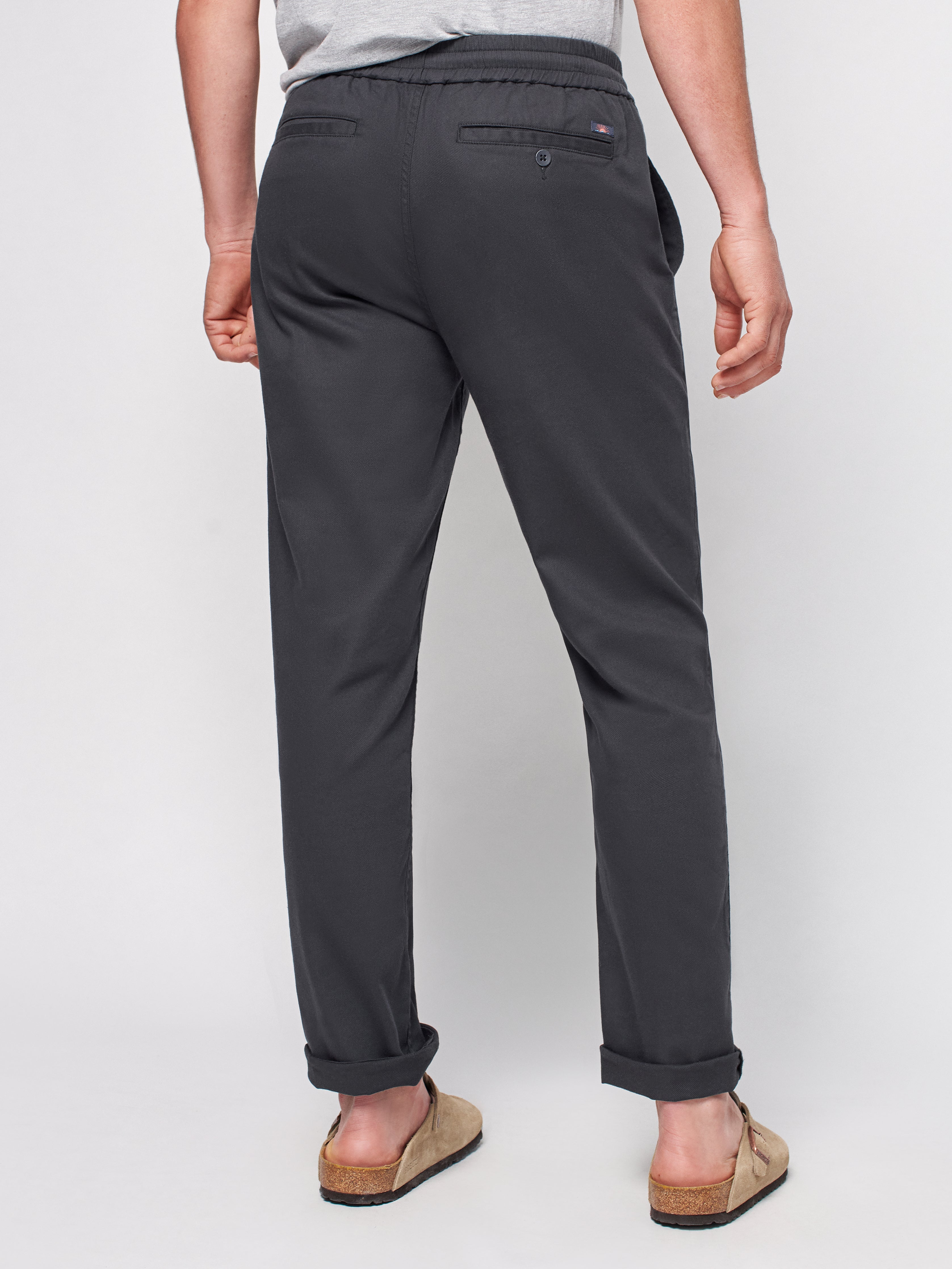 Essential Drawstring Pant - Washed Black