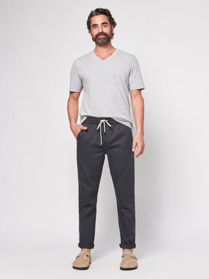 Essential Drawstring Pant - Washed Black