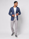 Inlet Knit Blazer - Deep Navy Melange
