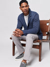 Inlet Knit Blazer - Deep Navy Melange