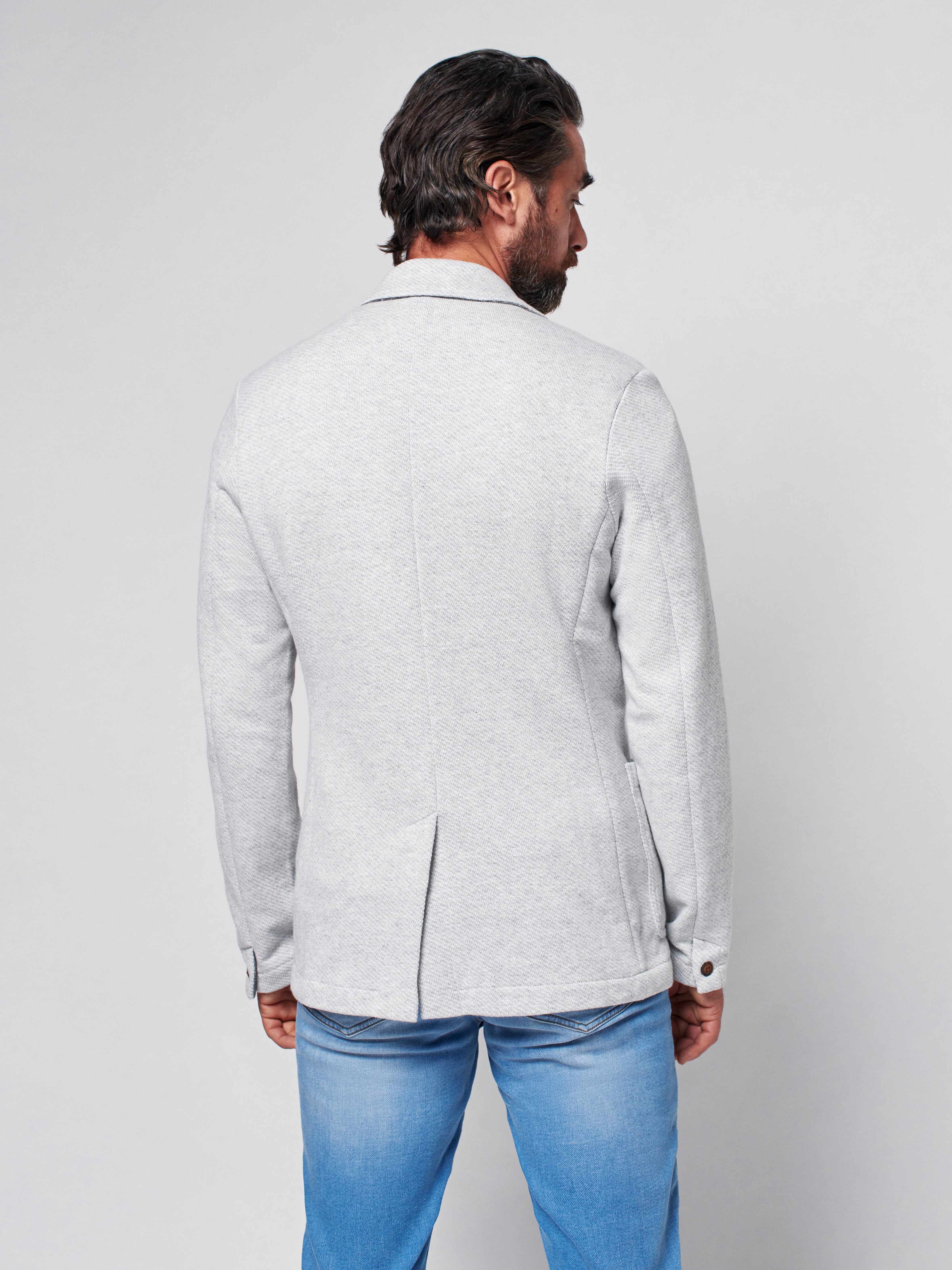 Inlet Knit Blazer - Heather Grey
