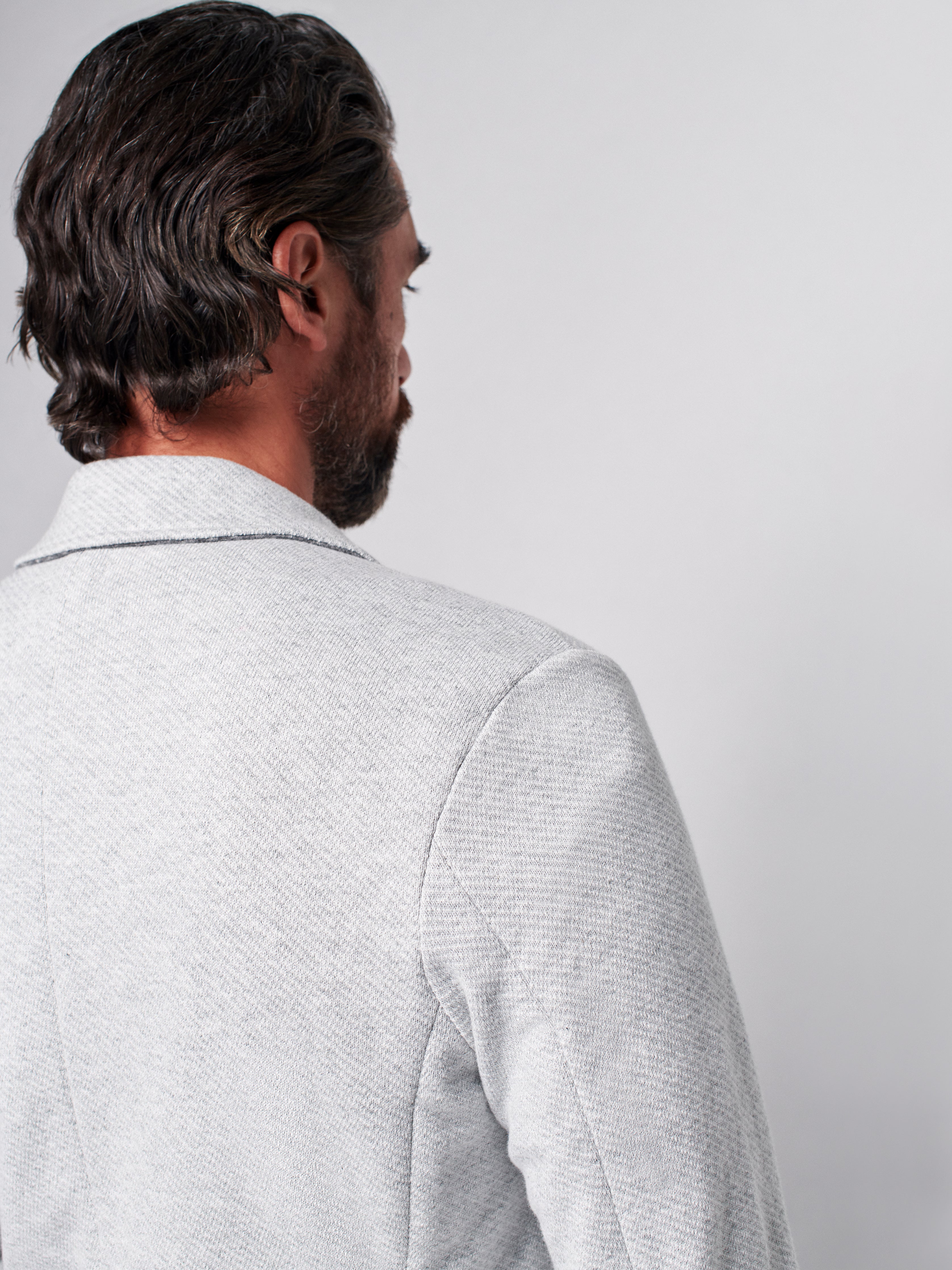 Inlet Knit Blazer - Heather Grey