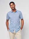 Short-Sleeve Knit Seasons Shirt - Mariner Blue