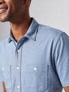 Short-Sleeve Knit Seasons Shirt - Mariner Blue