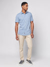 Short-Sleeve Knit Seasons Shirt - Mariner Blue