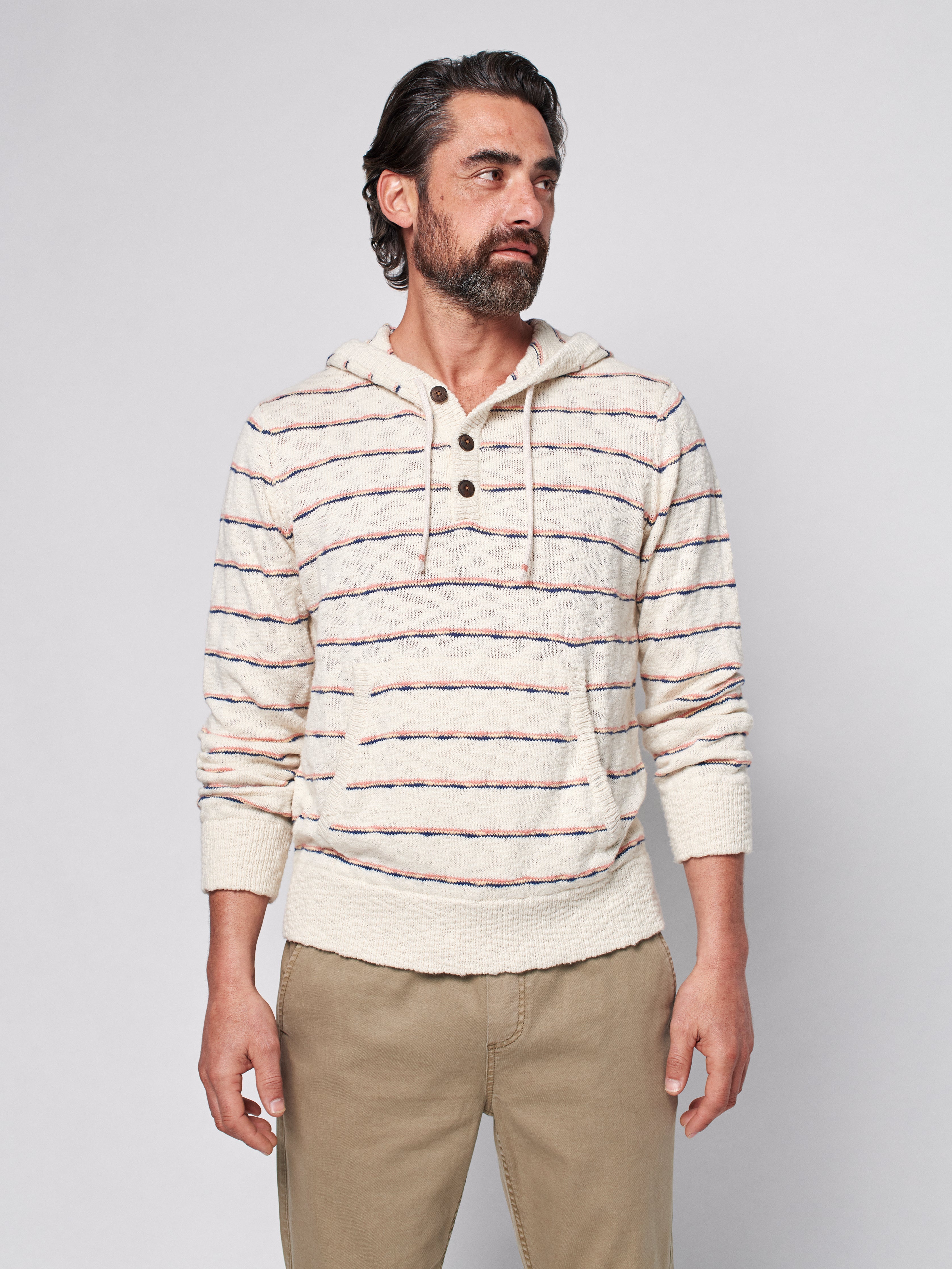 Cove Hoodie - Sandy Cove Stripe