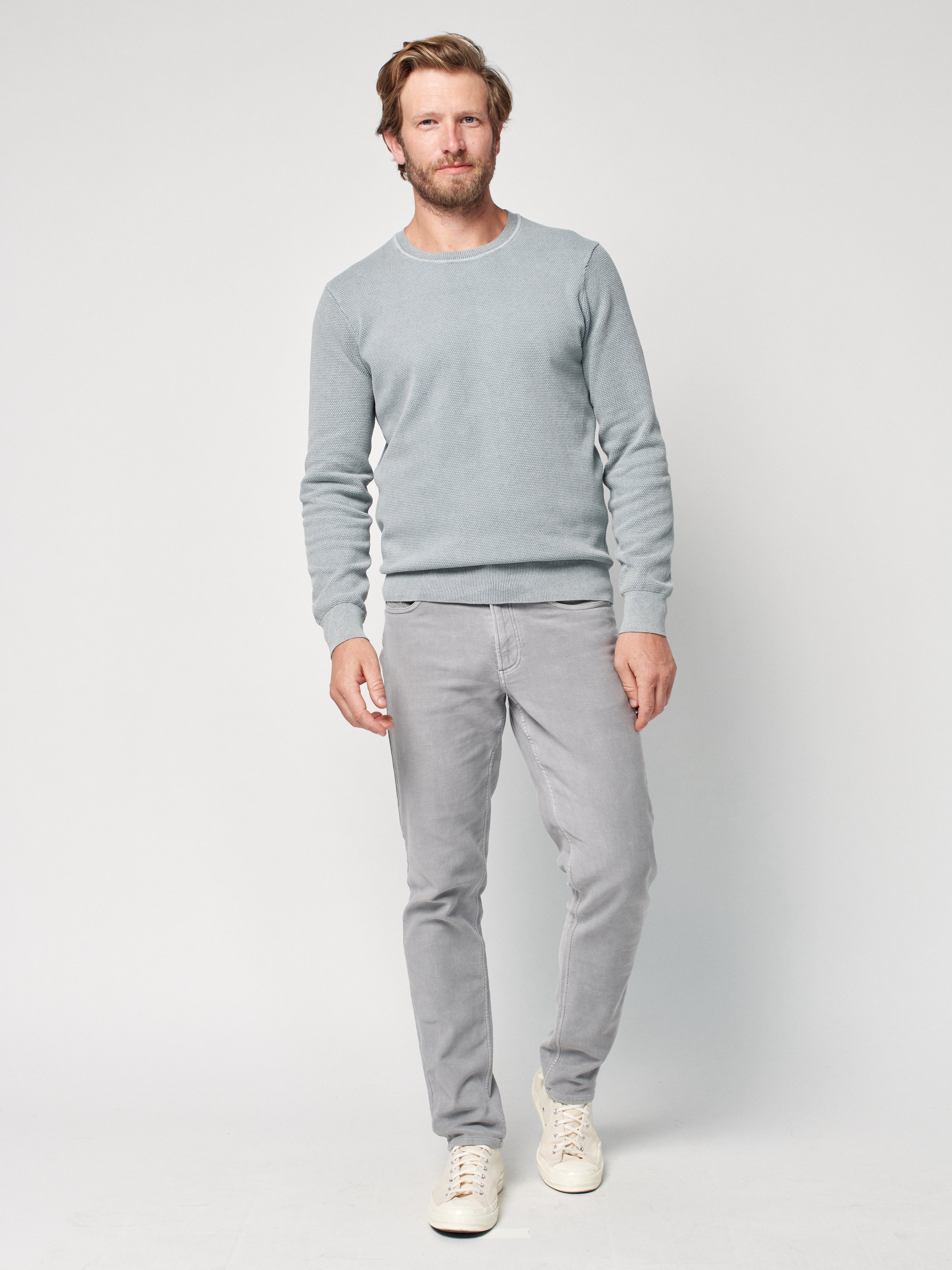 Montego Crewneck - Morning Fog