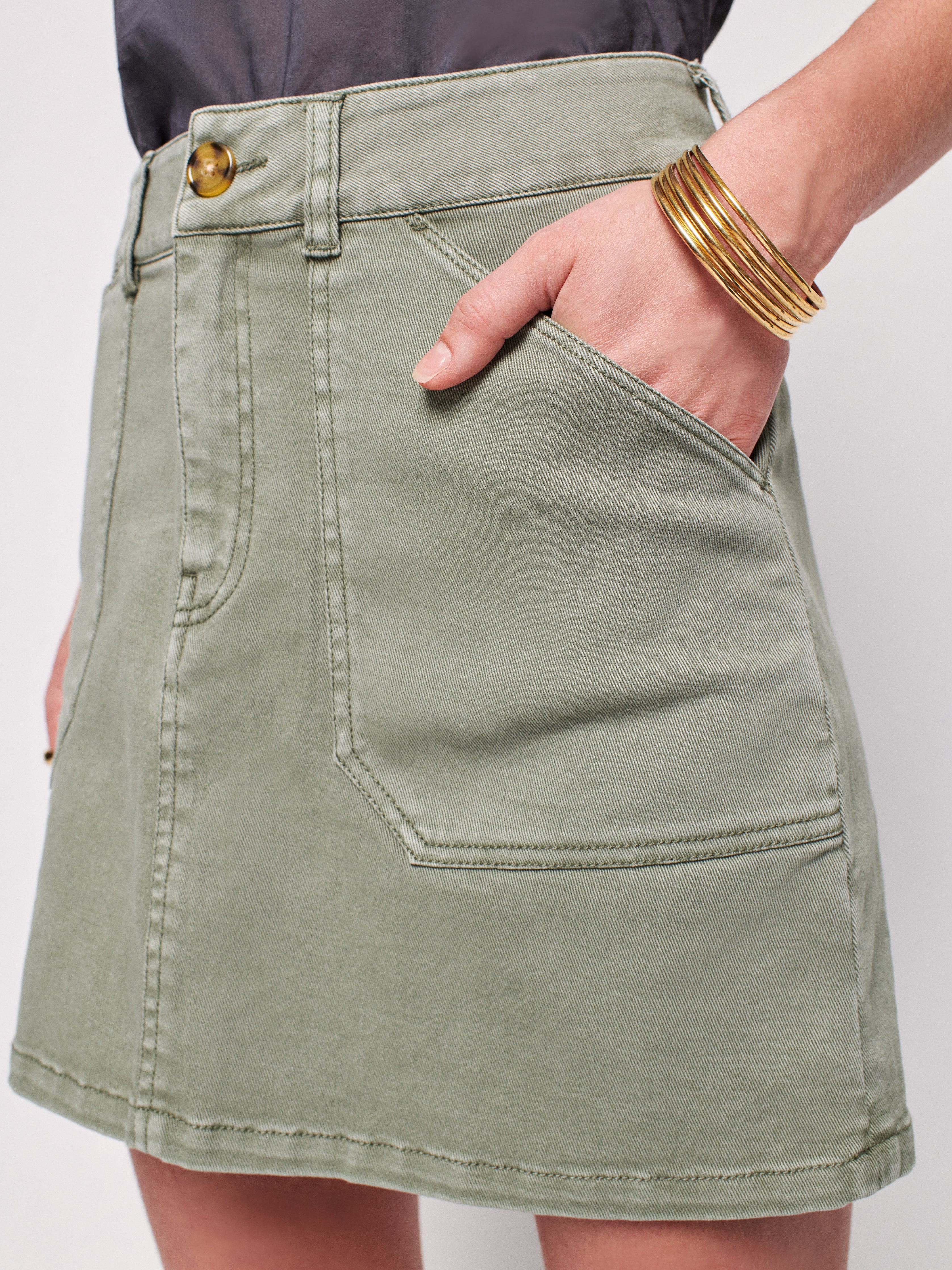 Utility Mini Skirt - Fatigue