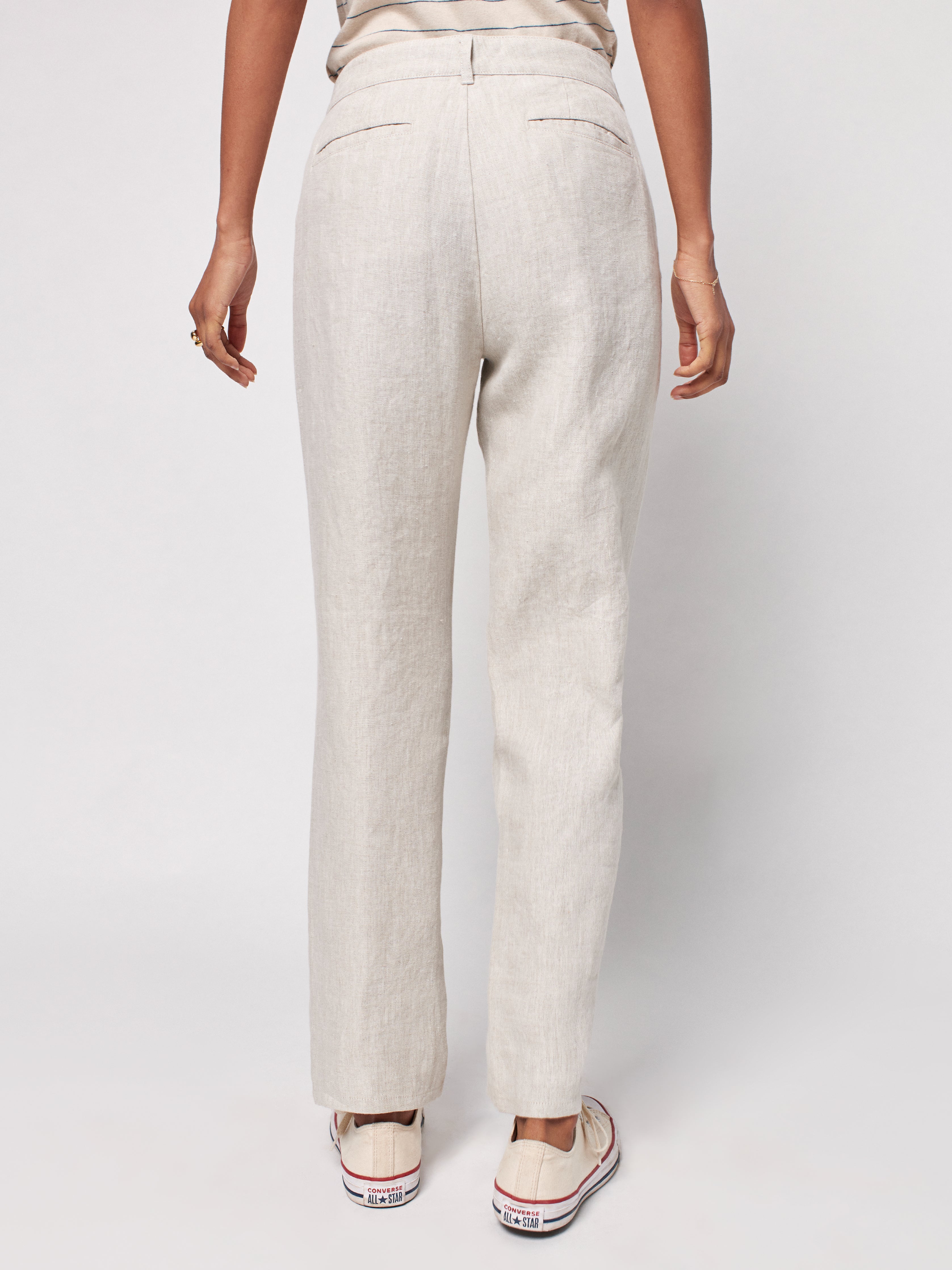 Washed Linen Pant - Flax