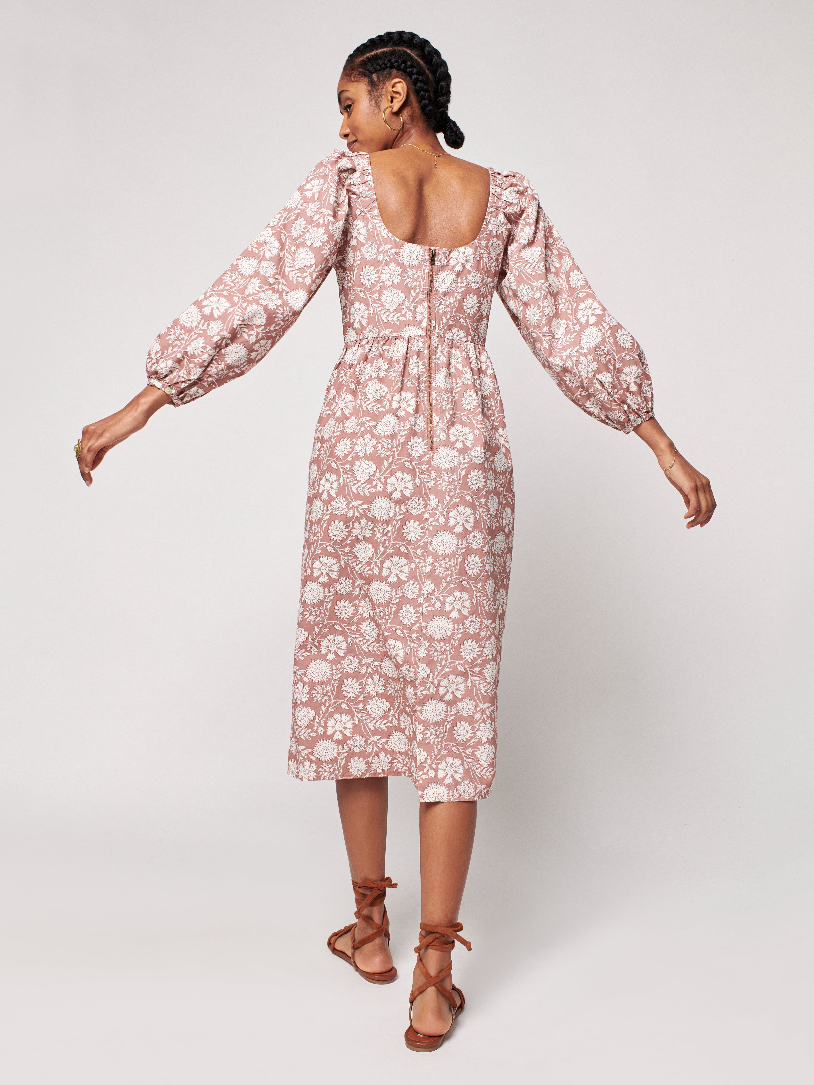 Freya Dress - Clay Jai Floral