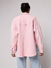 Sunwashed Overshirt - Pop Pink