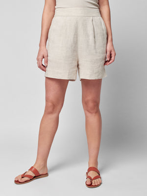 Summer Sands Linen Short - Fog
