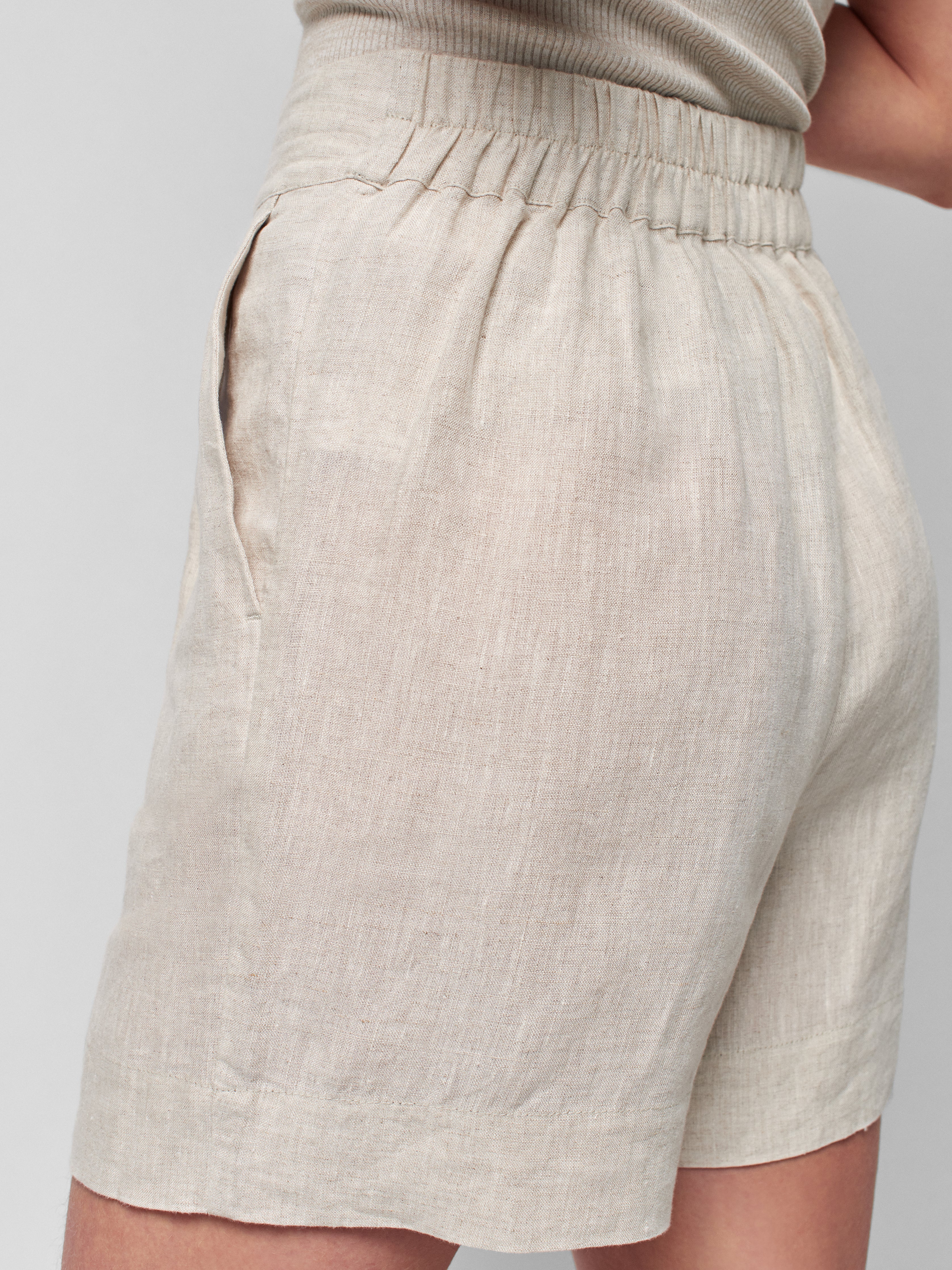 Summer Sands Linen Short - Fog