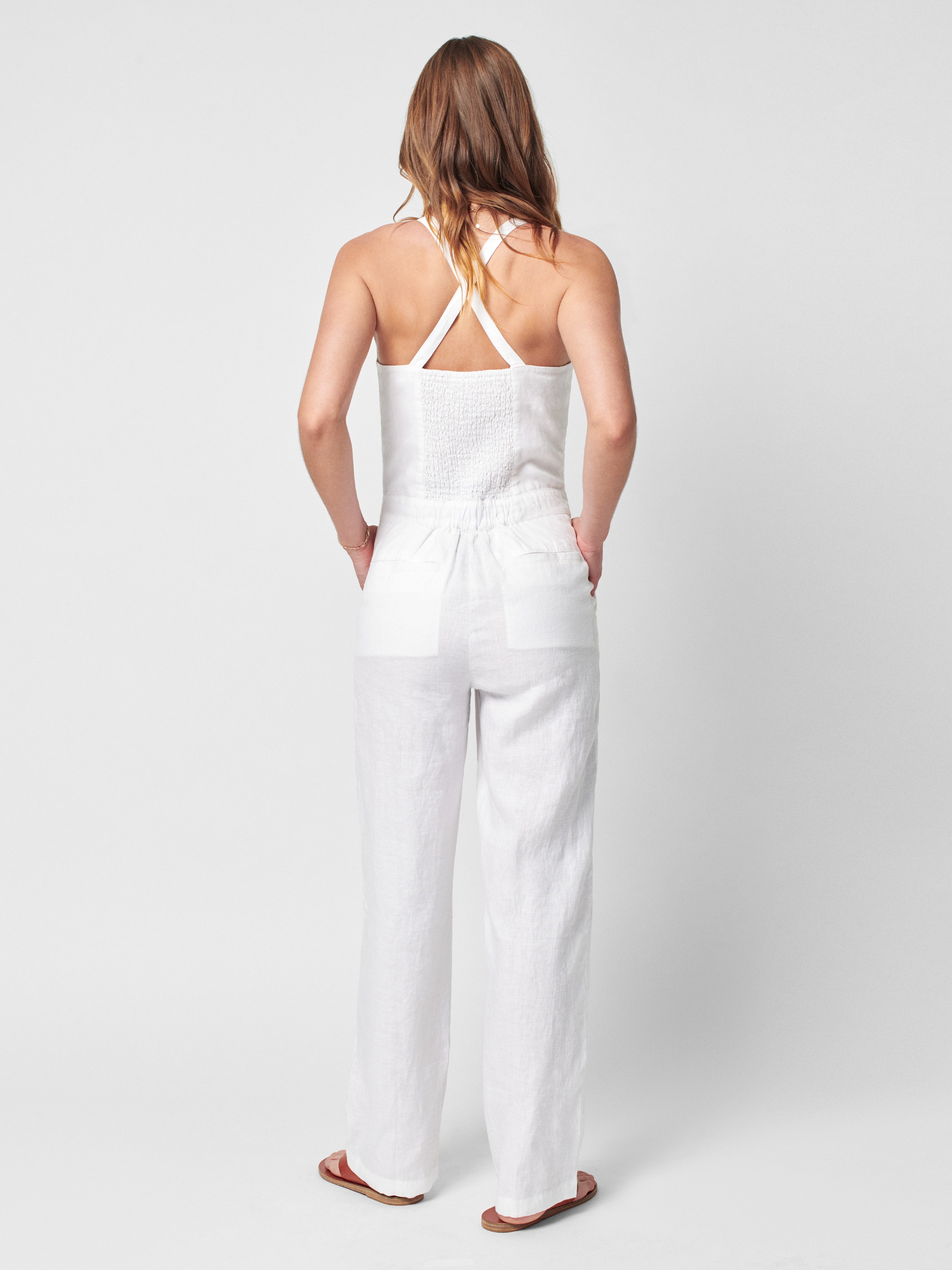 Ozzy Linen Jumpsuit - Oyster