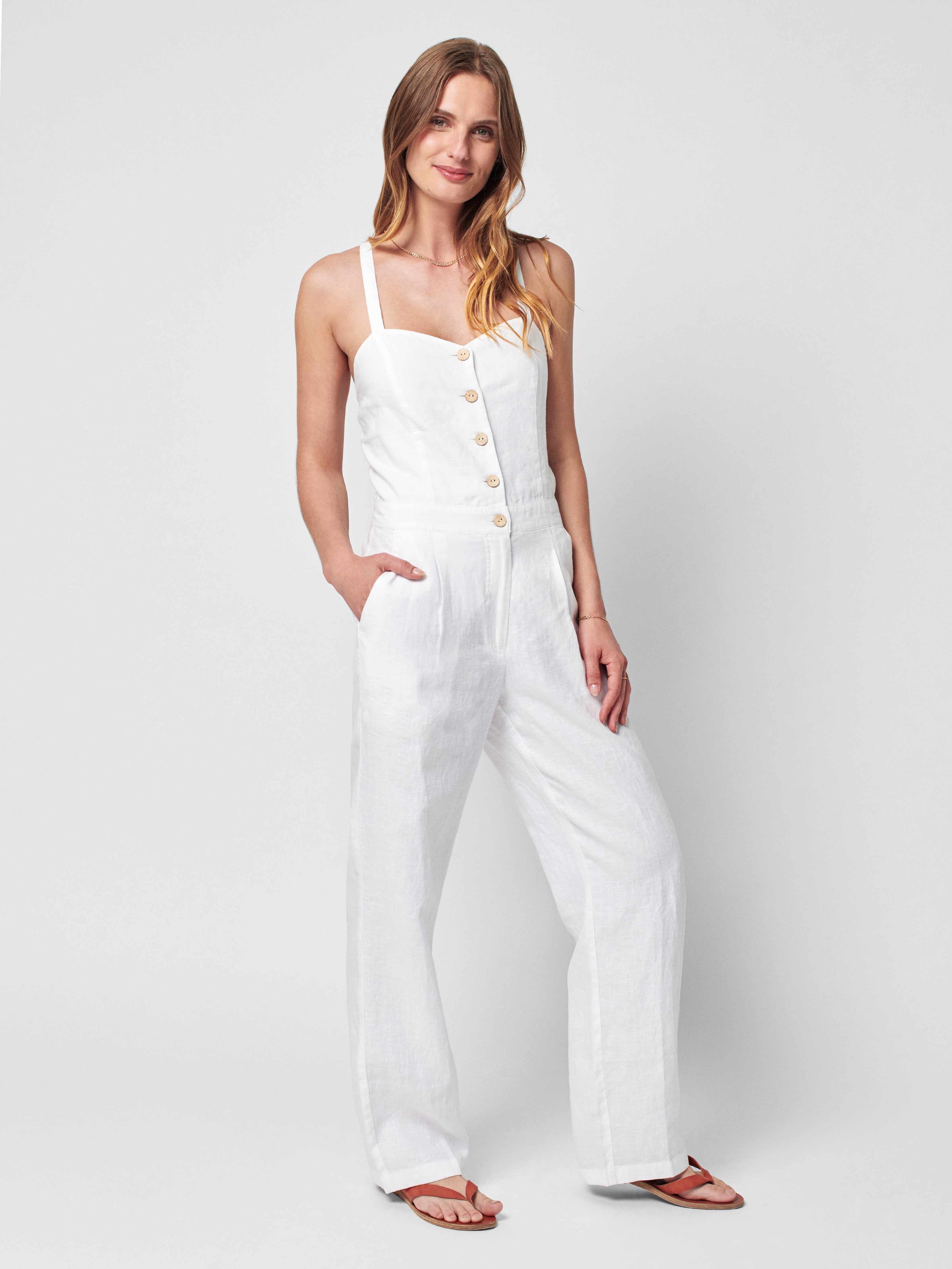 Ozzy Linen Jumpsuit - Oyster