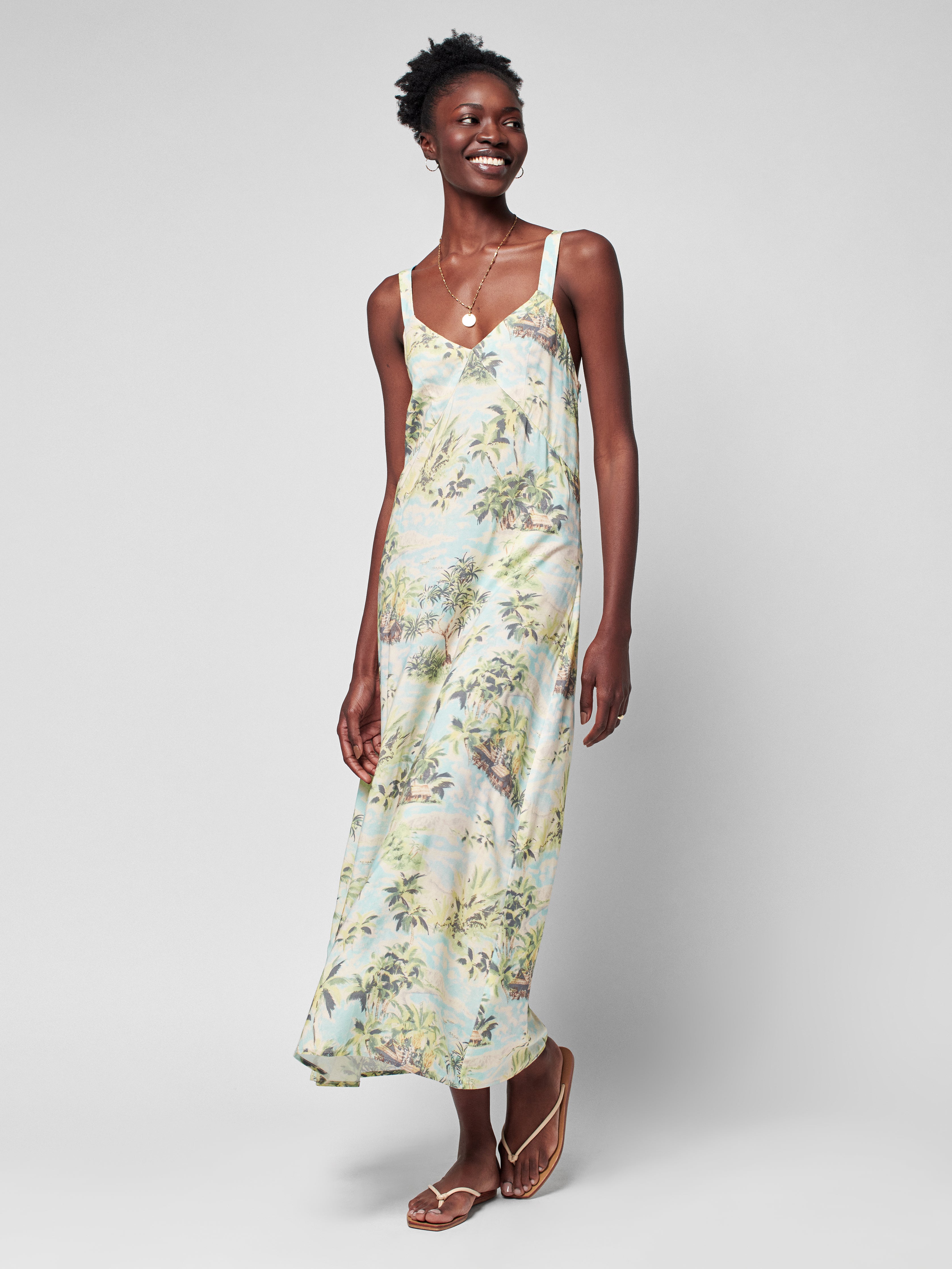Liv Slip Dress - Oahu Breeze