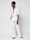 Summer Sands Linen Relaxed Shirt - White