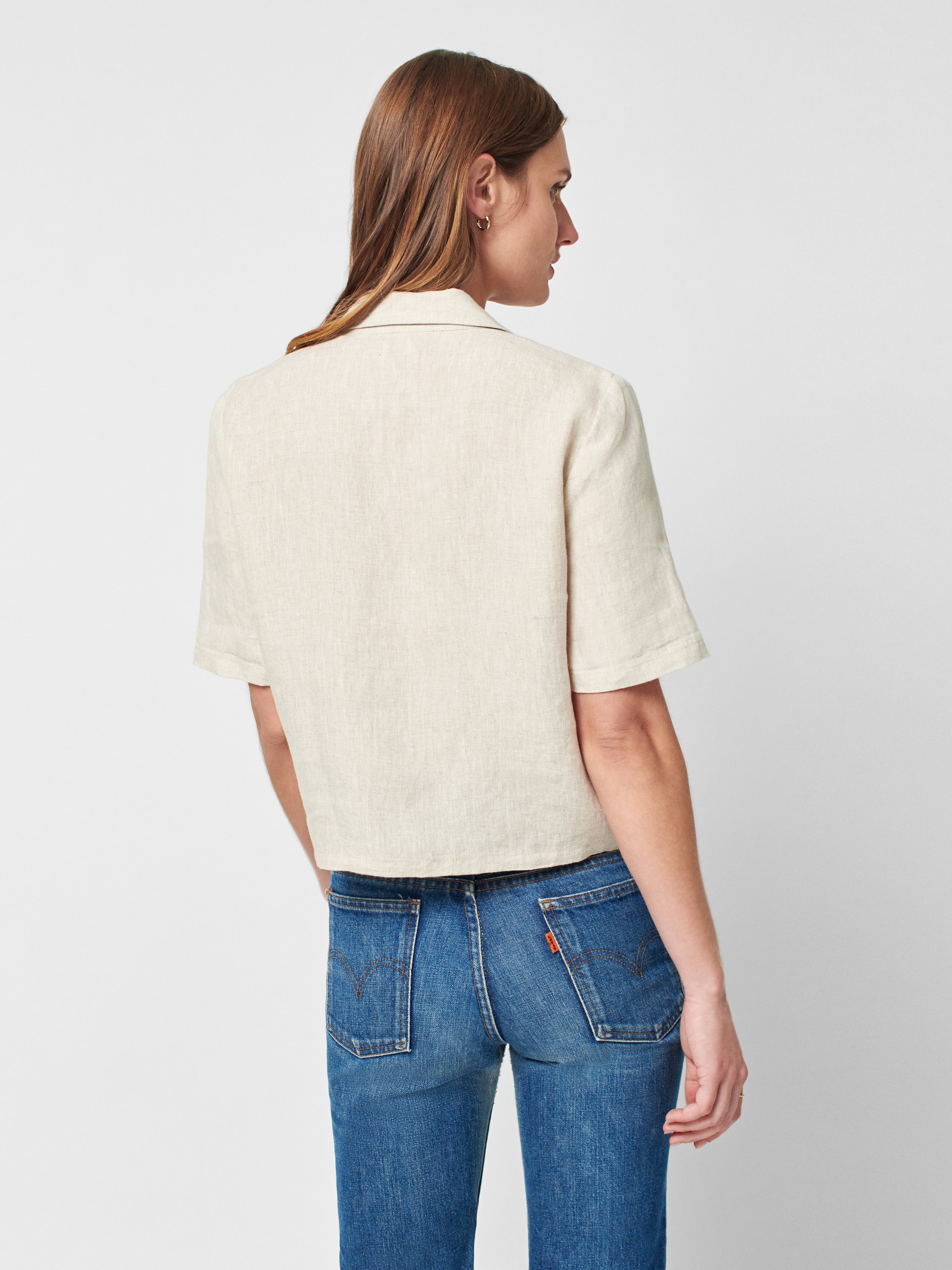 Summer Sands Linen Camp Shirt - Fog