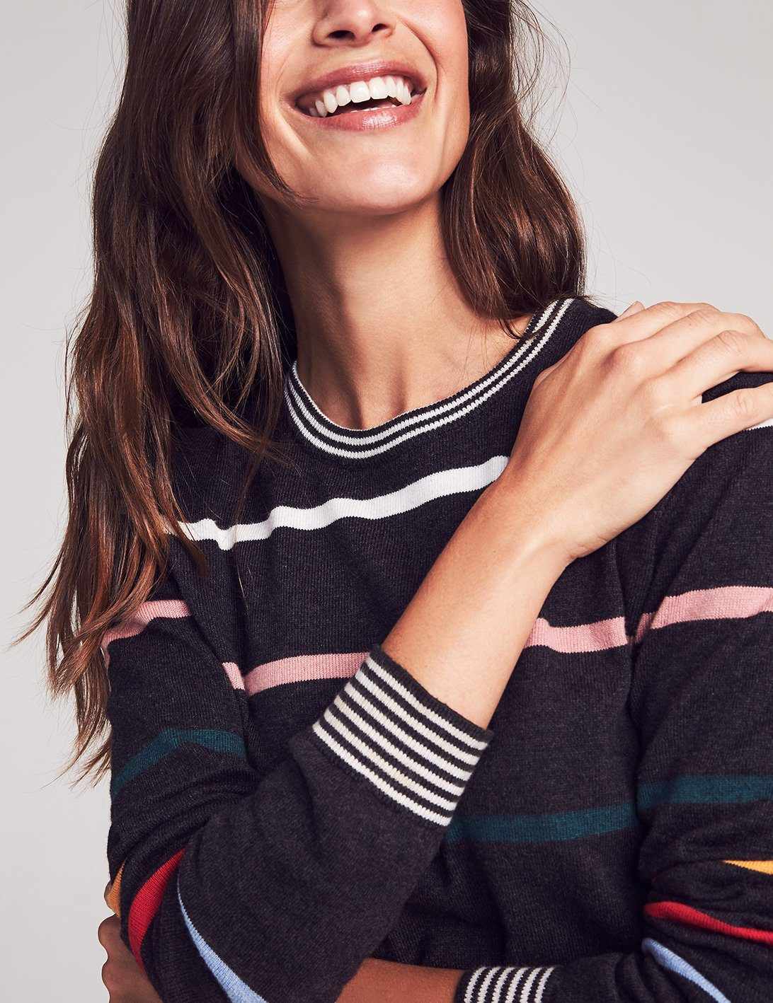 Surf Sweater - Multi Ski Stripe