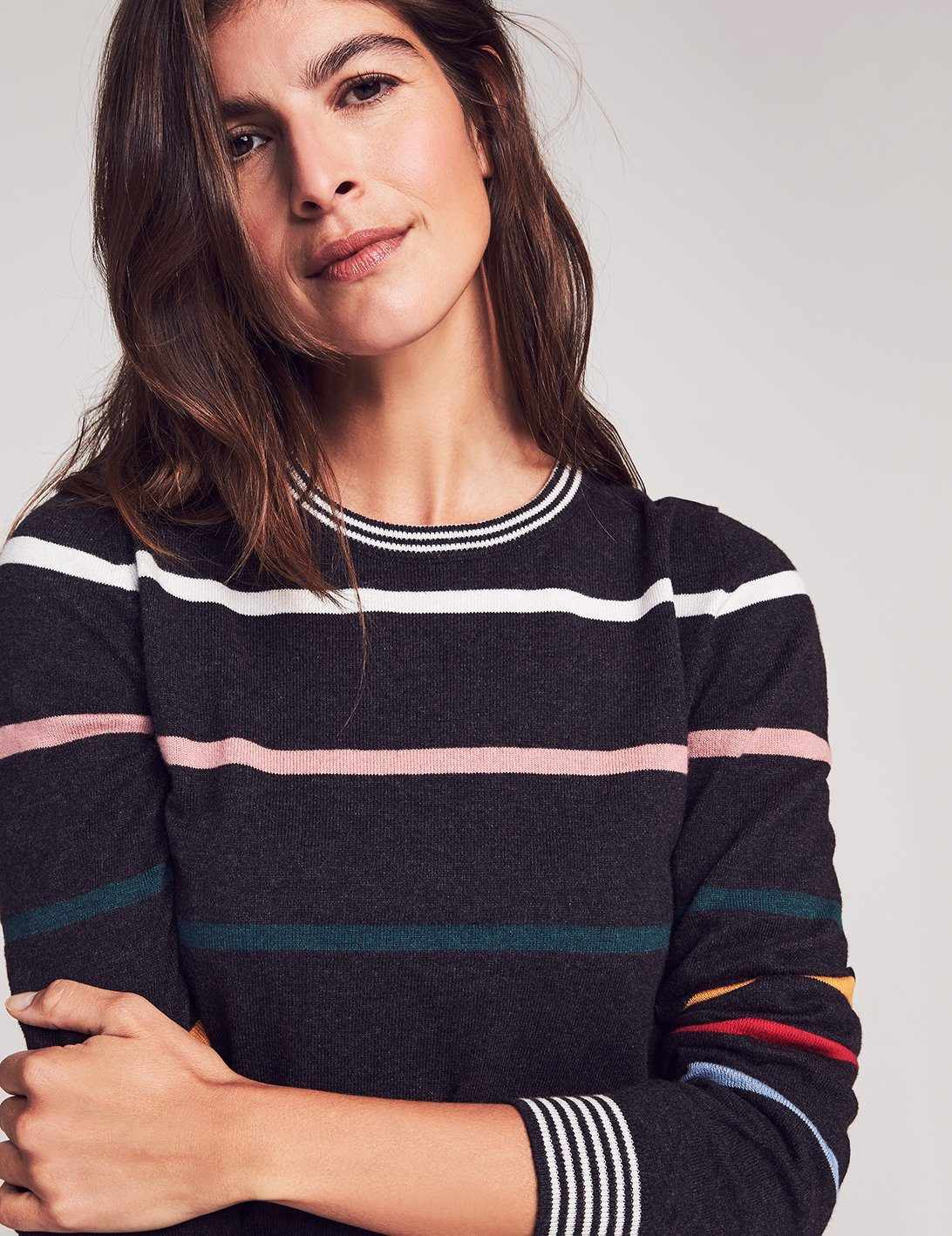 Surf Sweater - Multi Ski Stripe