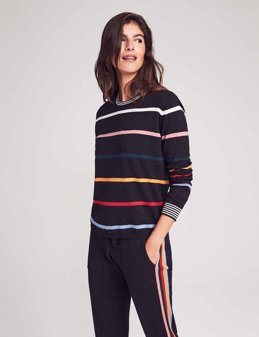 Surf Sweater - Multi Ski Stripe