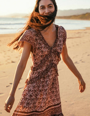 Bonita Dress - Apple Baum Red