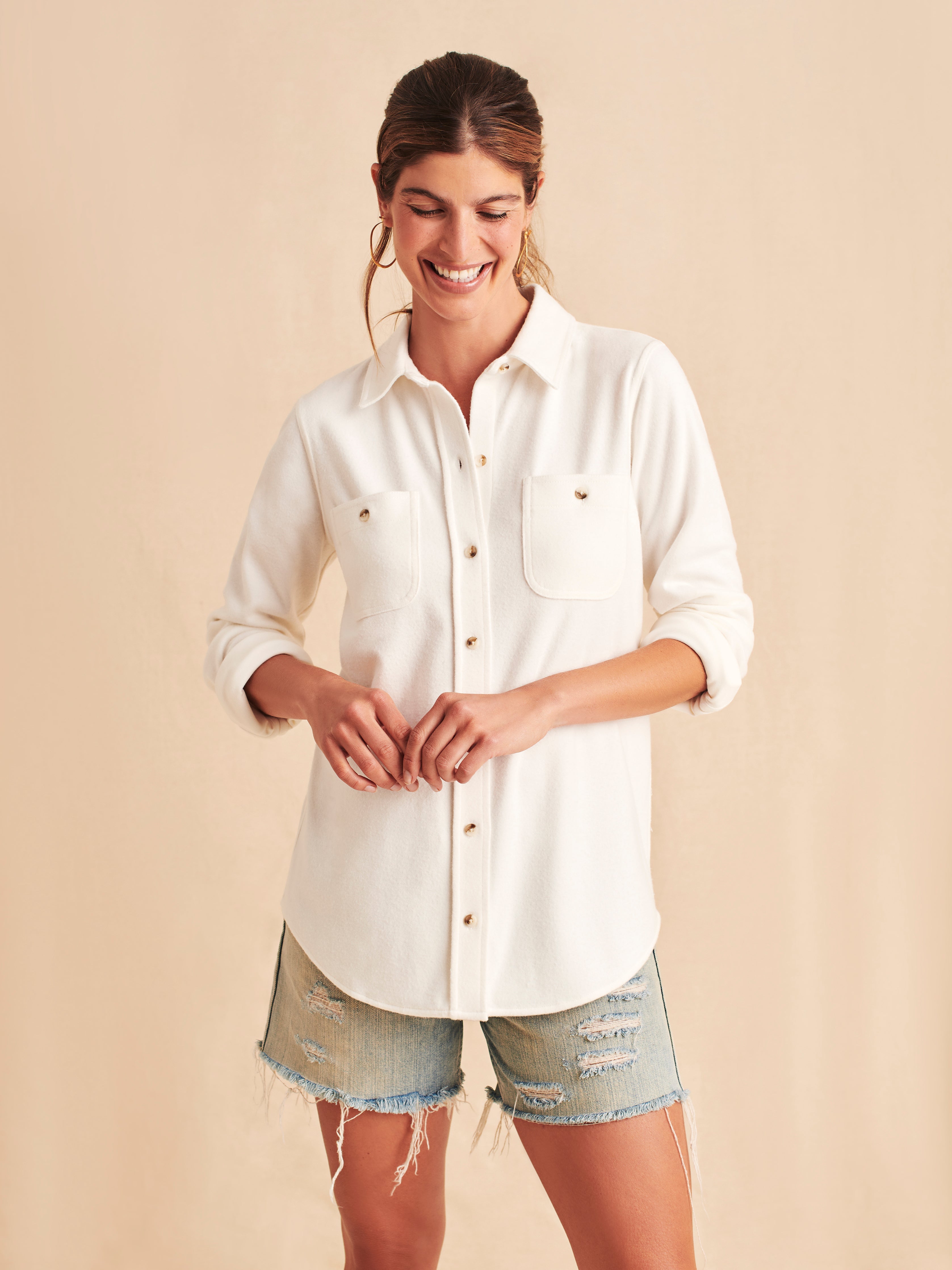 Legend™ Sweater Shirt - Pure White Twill