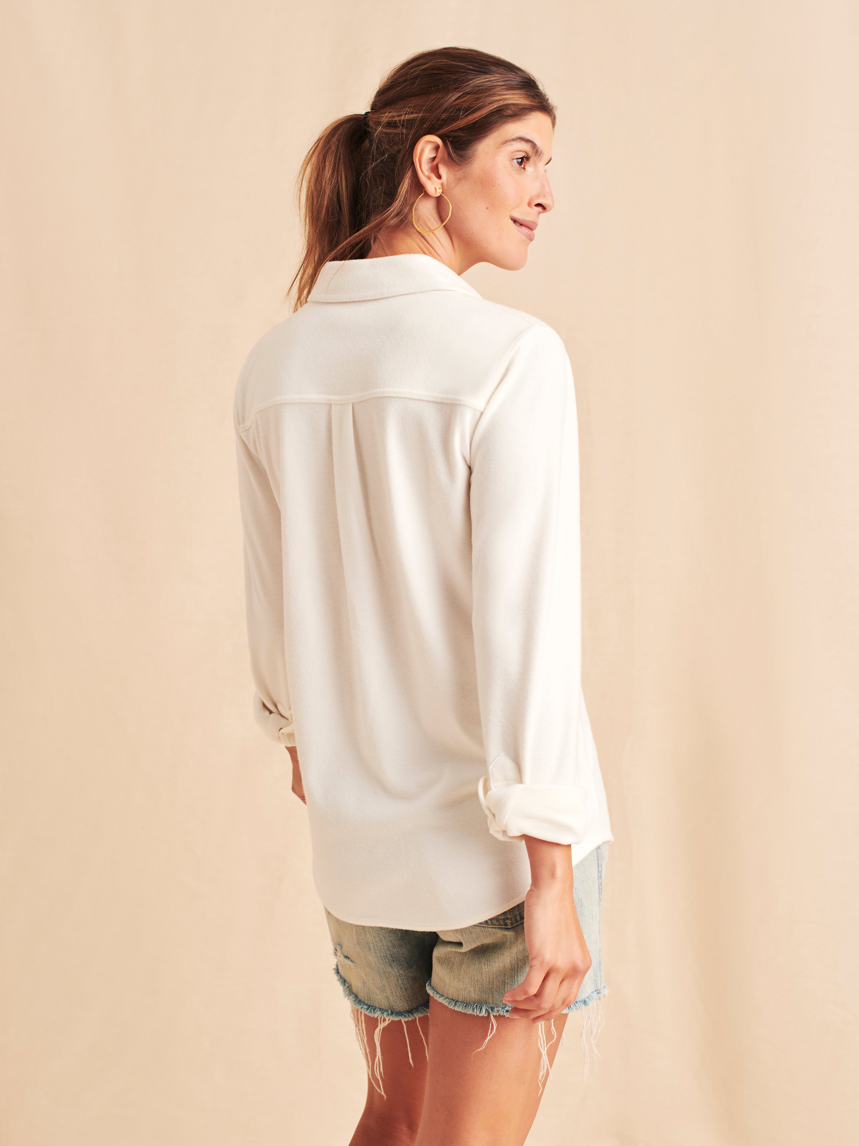 Legend™ Sweater Shirt - Pure White Twill
